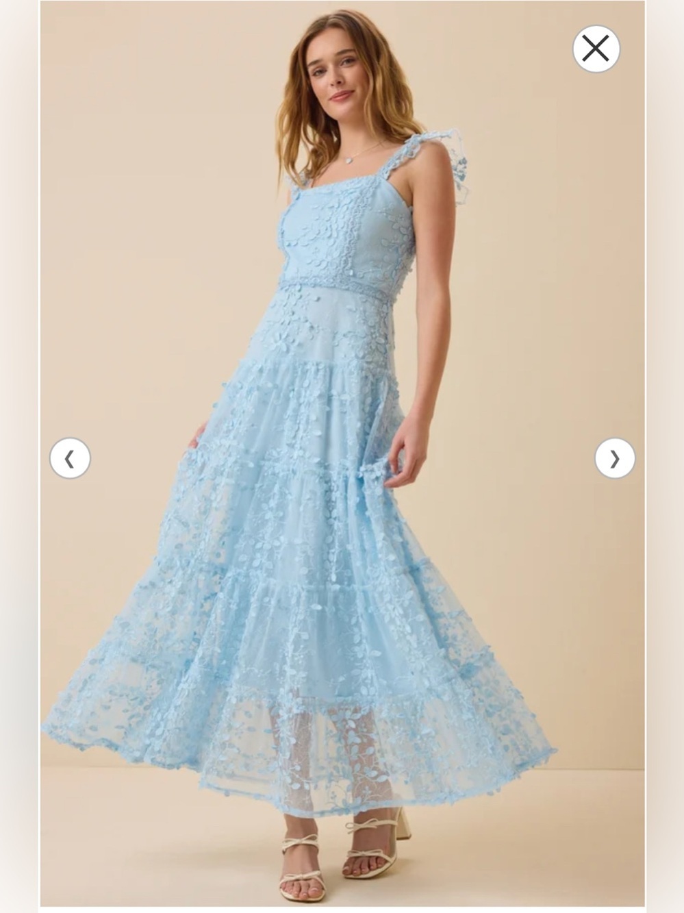 Altar’d State Kallie Lace Tiered Maxi Dress - Picture 3 of 6